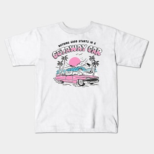 Vintage Nothing Good in a Car Retro Kids T-Shirt